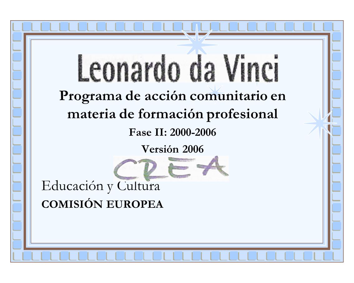 Programa de acción comunitario en materia de formación profesional