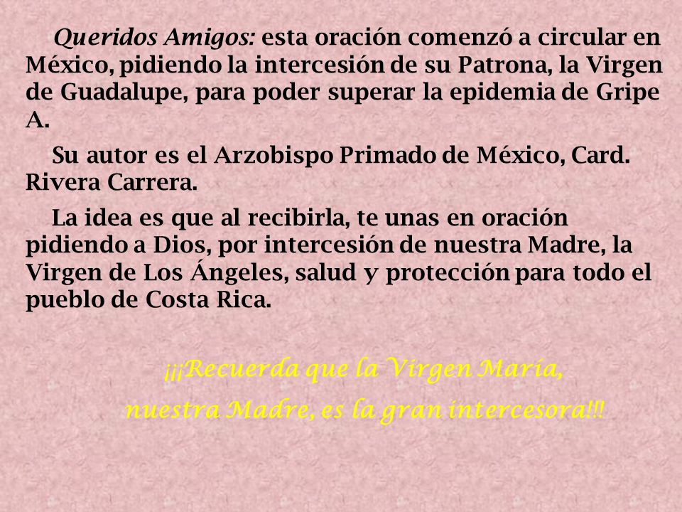 Su autor es el Arzobispo Primado de México, Card. Rivera Carrera.