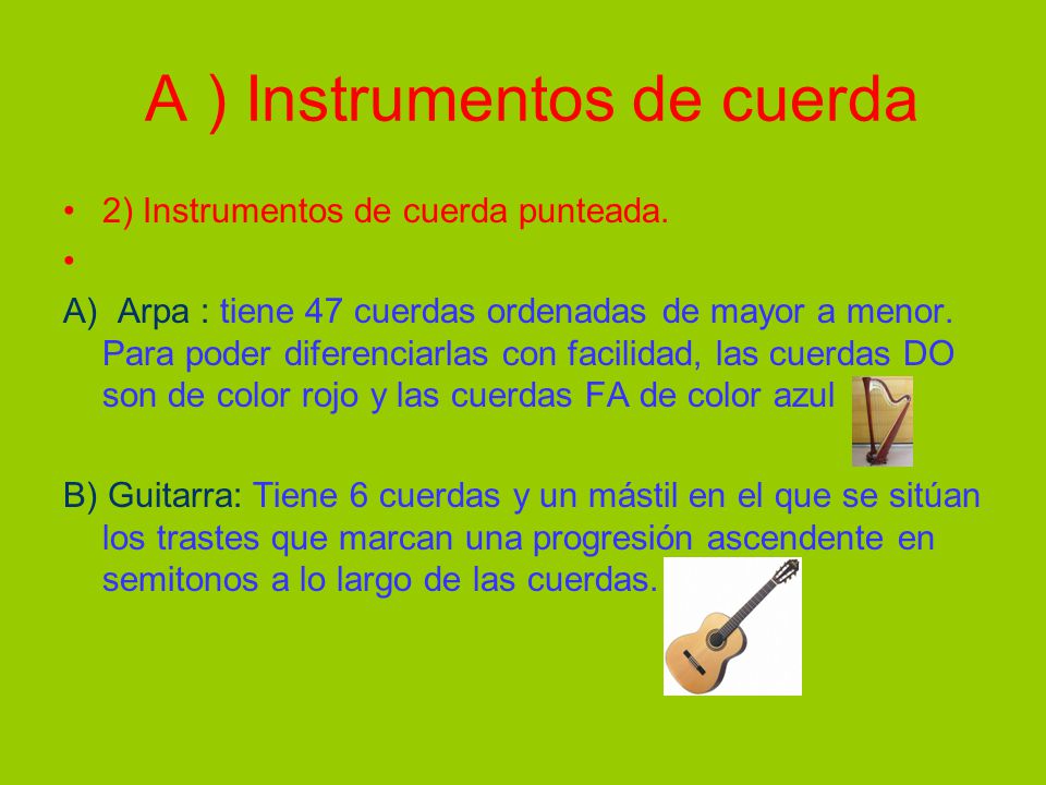 Los Instrumentos Características de un instrumento: - ppt descargar