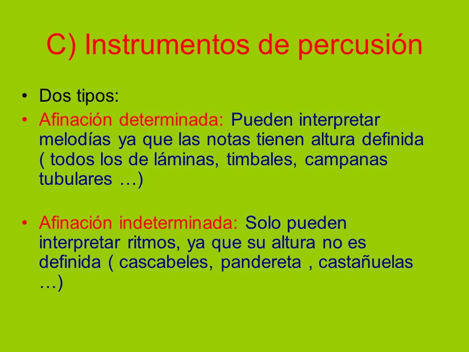 Los Instrumentos Características de un instrumento: - ppt descargar