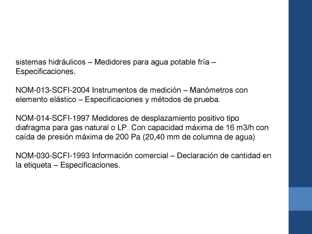 NOM-012-SCFI-1994 Medición de flujo de agua en conductos cerrados de