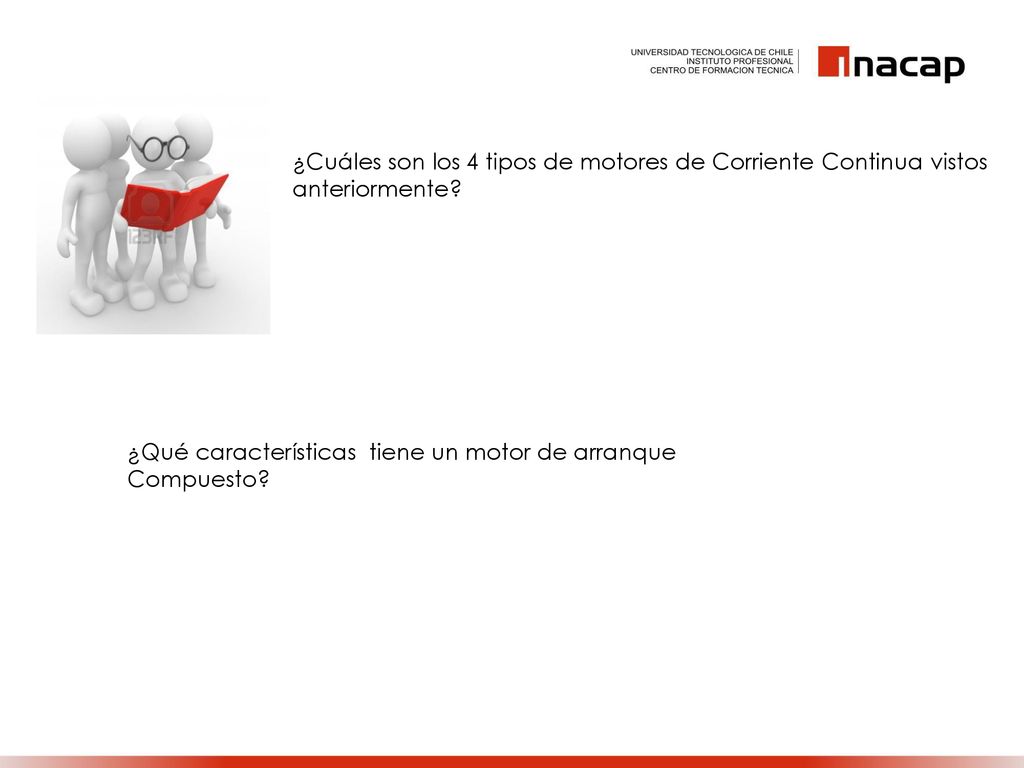 ¿Cuáles son los 4 tipos de motores de Corriente Continua vistos anteriormente