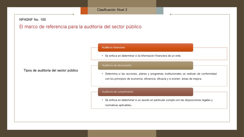 Tipos de auditoría del sector público