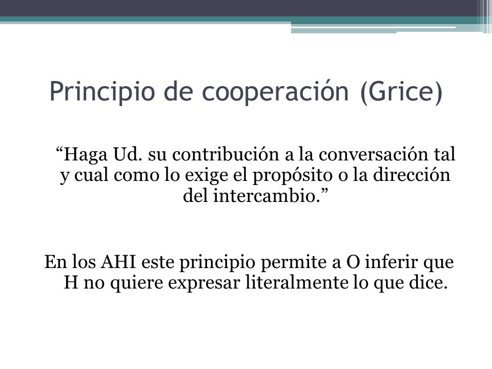 Principio de cooperación (Grice)