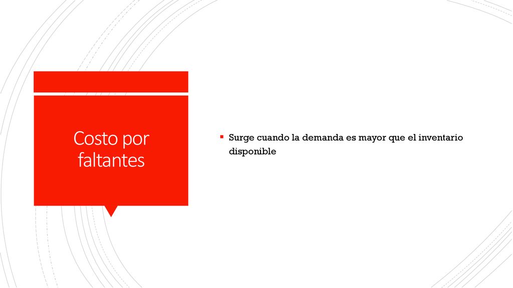 Surge cuando la demanda es mayor que el inventario disponible