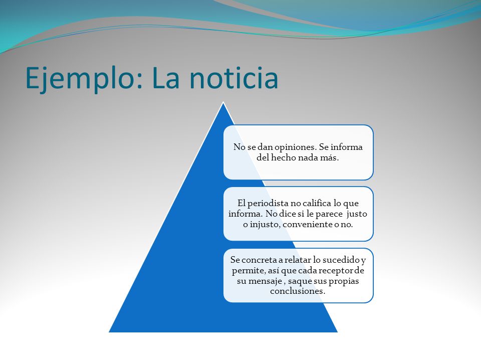 No se dan opiniones. Se informa del hecho nada más.