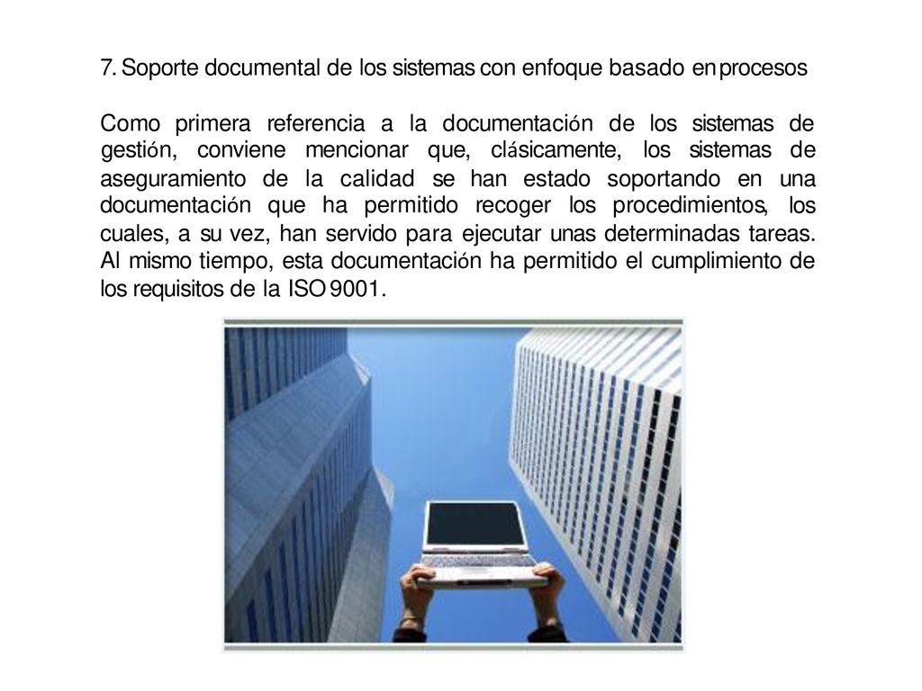 7. Soporte documental de los sistemas con enfoque basado en procesos