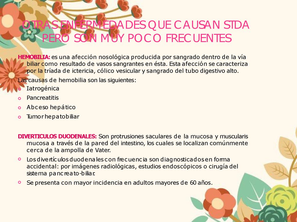 OTRAS ENFERMEDADES QUE CAUSAN STDA PERO SON MUY POCO FRECUENTES