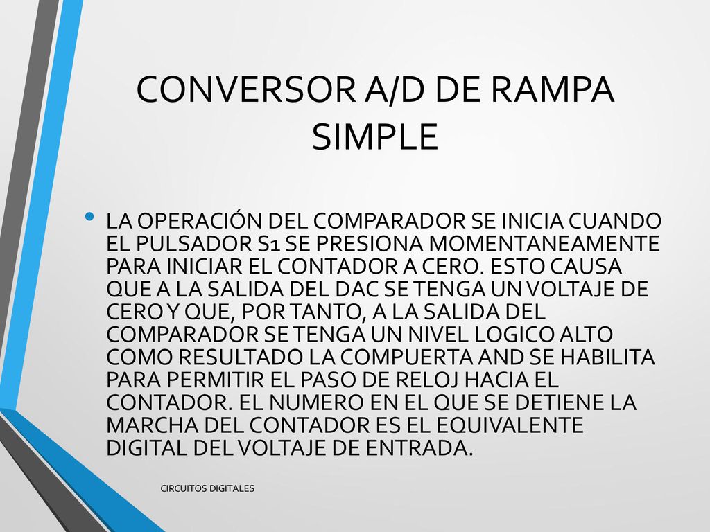 CONVERSOR A/D DE RAMPA SIMPLE