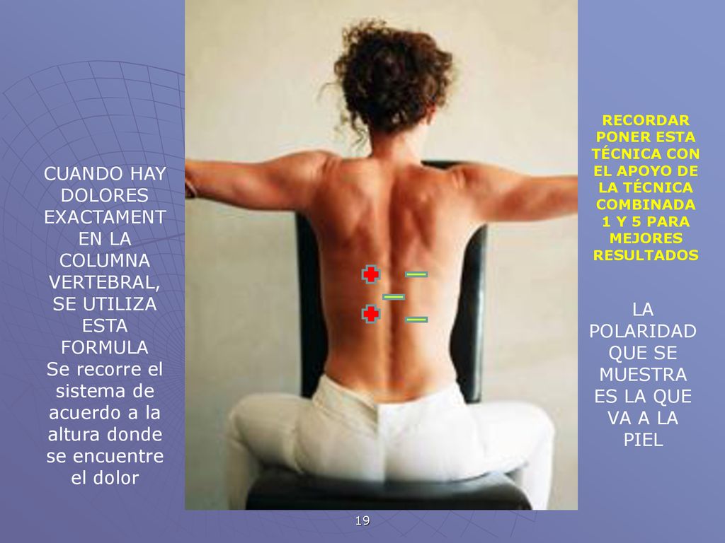 LA POLARIDAD QUE SE MUESTRA ES LA QUE VA A LA PIEL