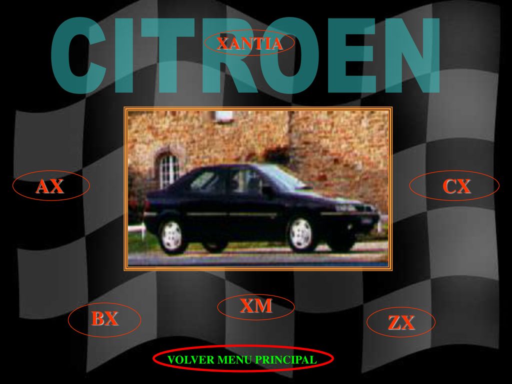 CITROEN XANTIA AX CX XM BX ZX VOLVER MENU PRINCIPAL