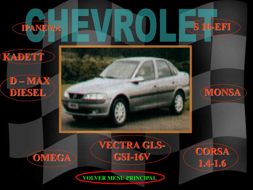 CHEVROLET S 10-EFI KADETT D – MAX DIESEL MONSA VECTRA GLS-GSI-16V