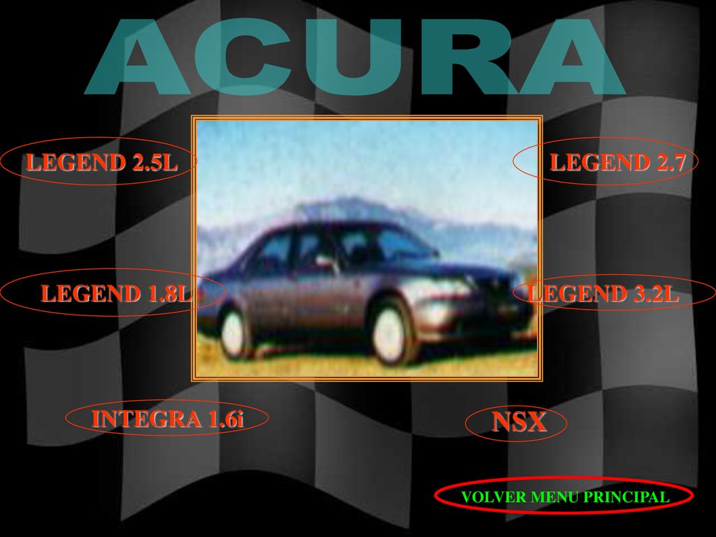 ACURA NSX LEGEND 2.5L LEGEND 2.7 LEGEND 1.8L LEGEND 3.2L INTEGRA 1.6i