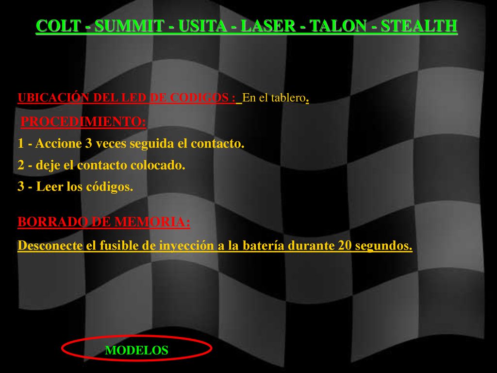 COLT - SUMMIT - USITA - LASER - TALON - STEALTH