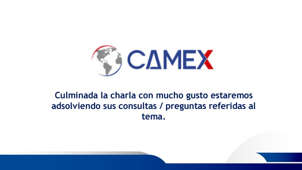 Culminada la charla con mucho gusto estaremos adsolviendo sus consultas / preguntas referidas al tema.