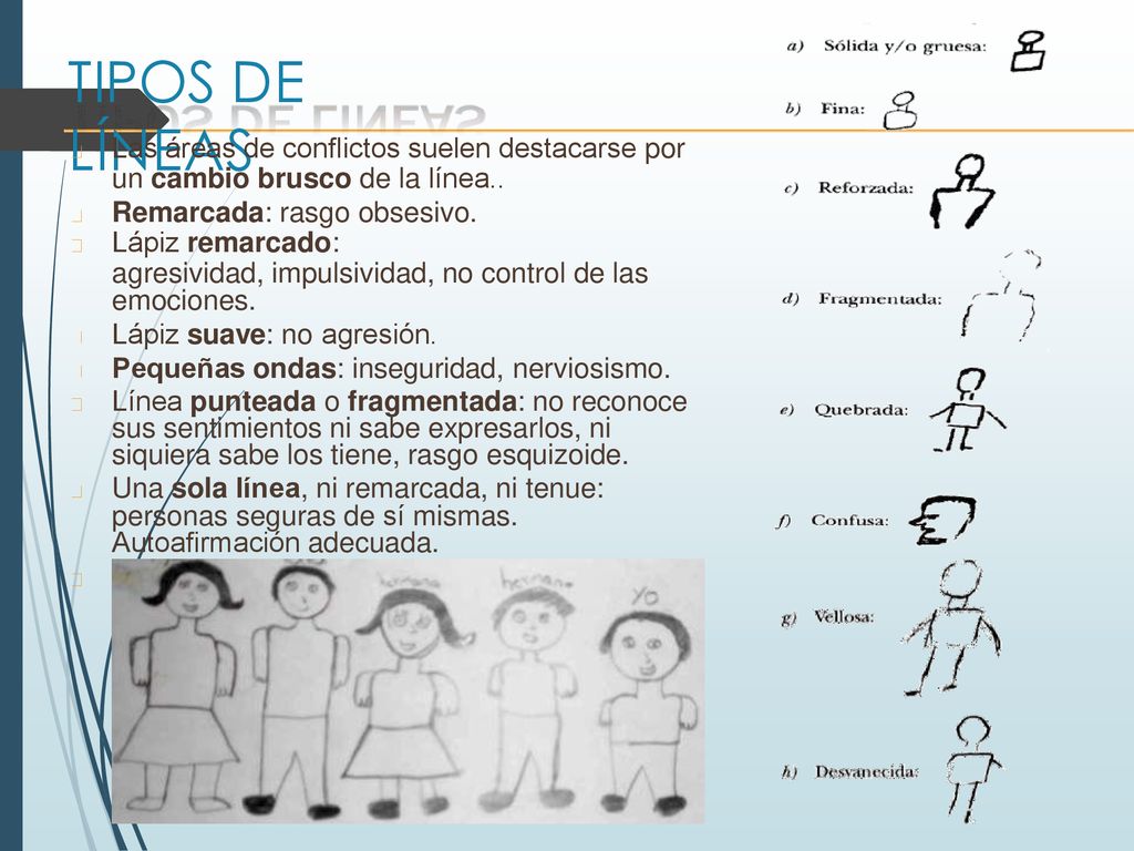 TIPOS DE LÍNEAS un cambio brusco de la línea..
