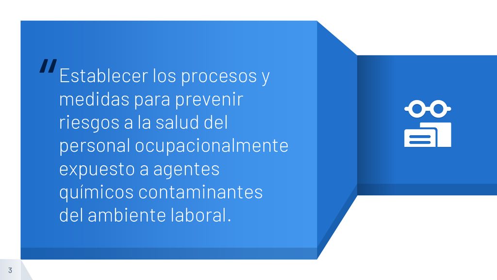Establecer los procesos y medidas para prevenir riesgos a la salud del personal ocupacionalmente expuesto a agentes químicos contaminantes del ambiente laboral.