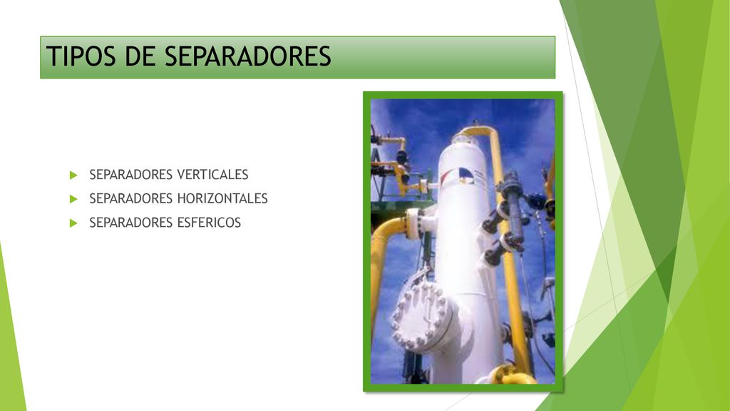 TIPOS DE SEPARADORES SEPARADORES VERTICALES SEPARADORES HORIZONTALES