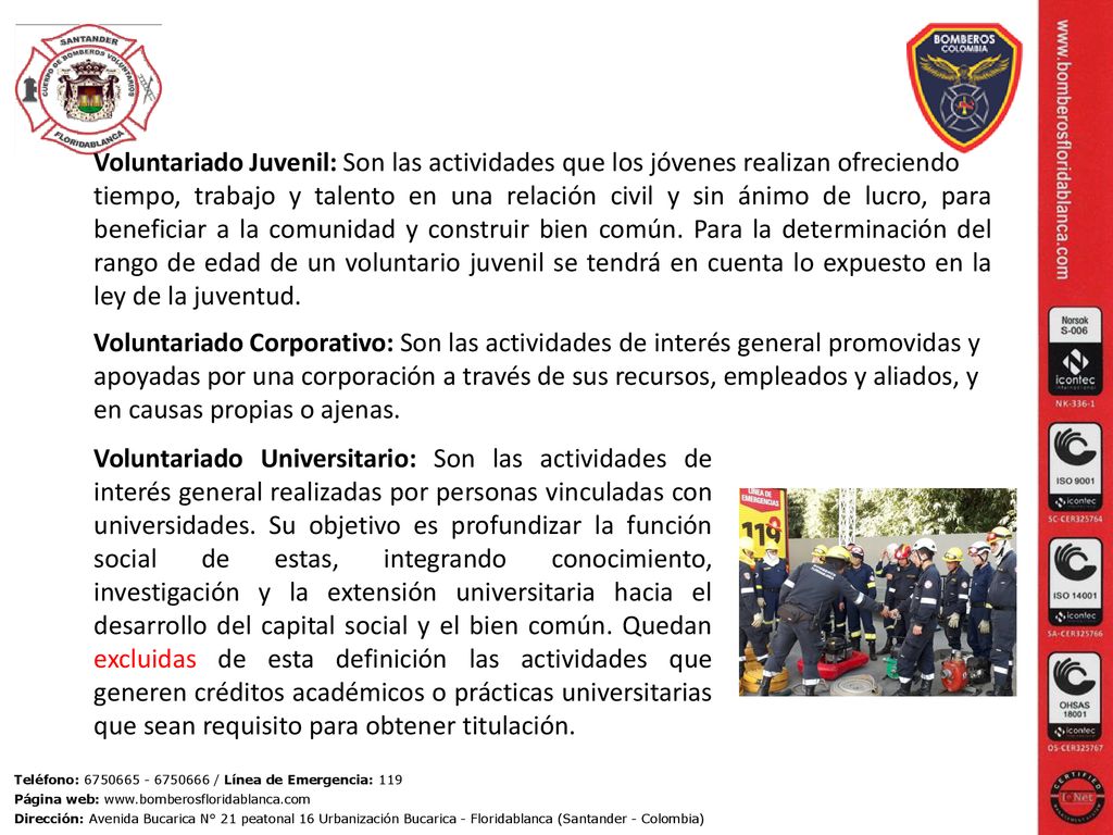 Voluntariado Juvenil: Son las actividades que los jóvenes realizan ofreciendo