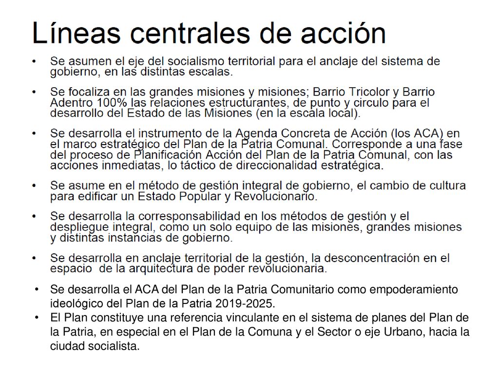Se desarrolla el ACA del Plan de la Patria Comunitario como empoderamiento ideológico del Plan de la Patria