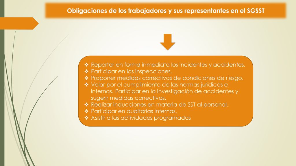 Obligaciones de los trabajadores y sus representantes en el SGSST