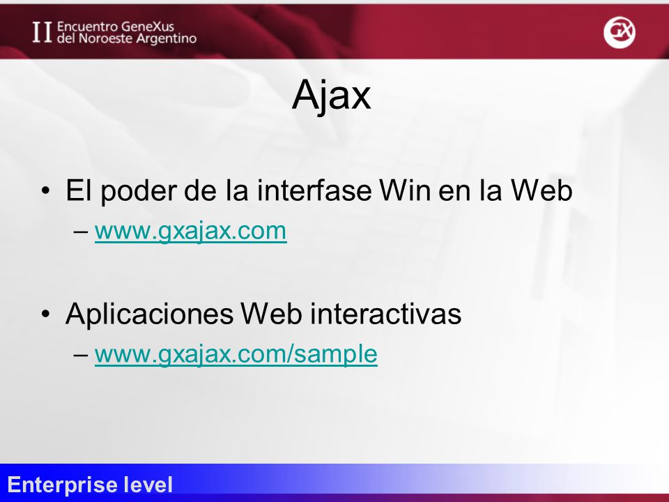 Ajax El poder de la interfase Win en la Web