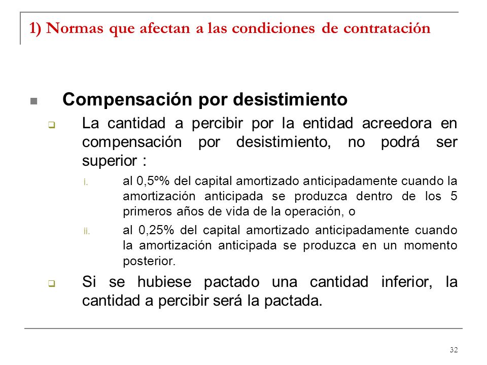 1) Normas que afectan a las condiciones de contratación