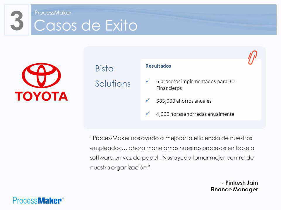 3 Casos de Exito Bista Solutions - Pinkesh Jain ProcessMaker