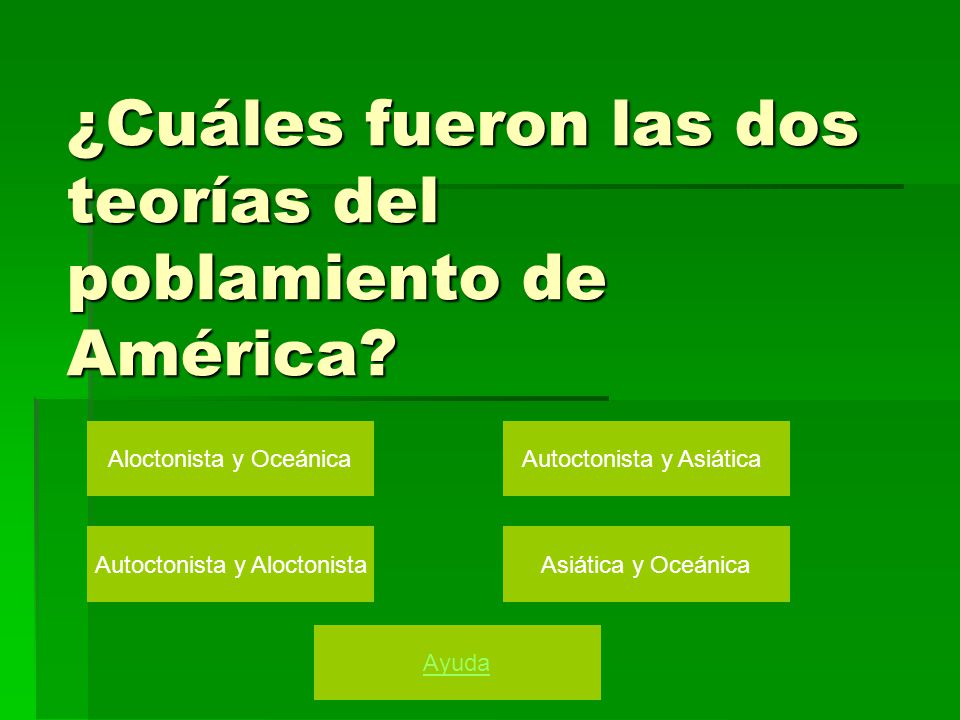 ¿Cuáles fueron las dos teorías del poblamiento de América