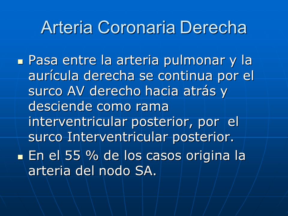 Arteria Coronaria Derecha