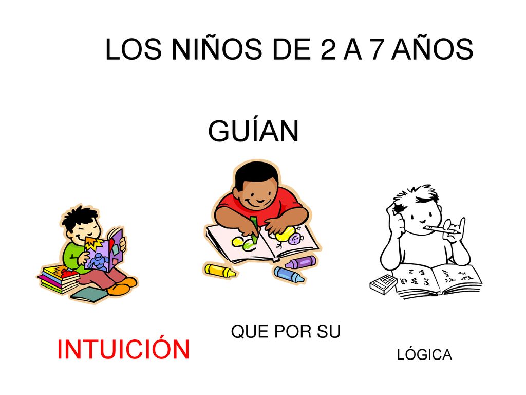 LOS NIÑOS DE 2 A 7 AÑOS GUÍAN QUE POR SU INTUICIÓN LÓGICA