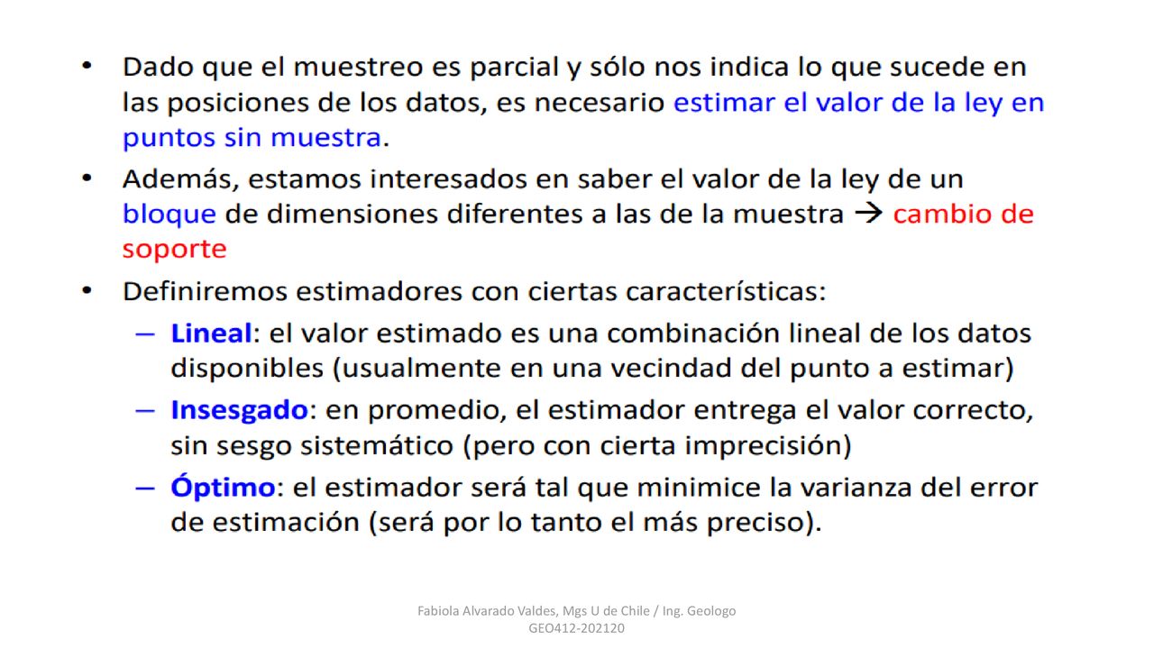 Fabiola Alvarado Valdes, Mgs U de Chile / Ing. Geologo GEO