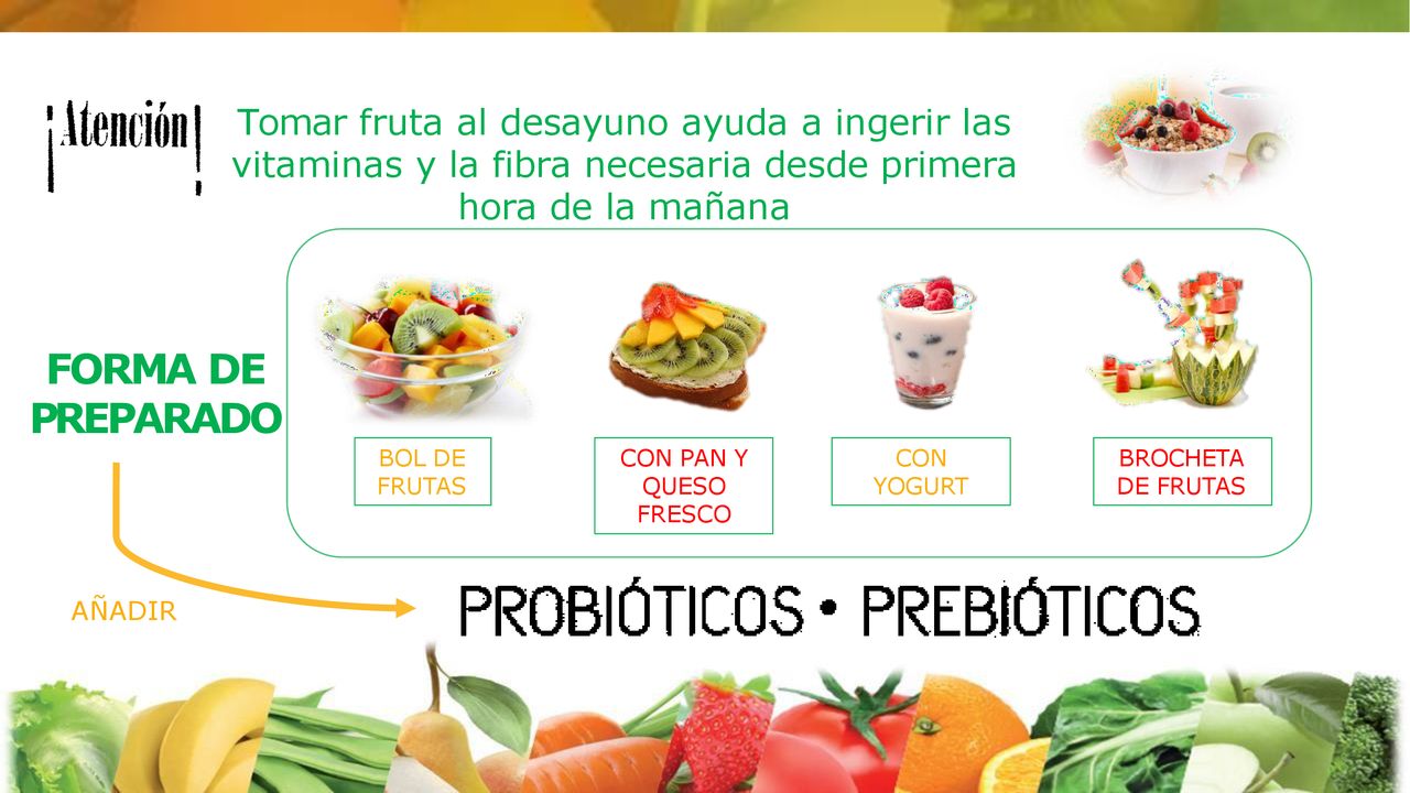 Tomar fruta al desayuno ayuda a ingerir las vitaminas y la fibra necesaria desde primera hora de la mañana