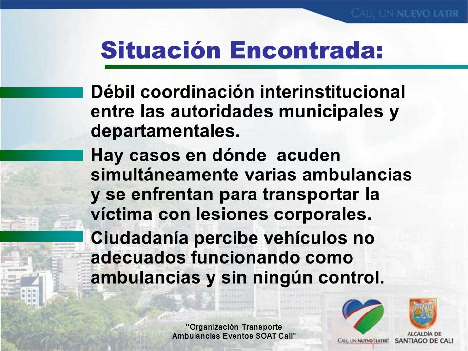 Situación Encontrada: