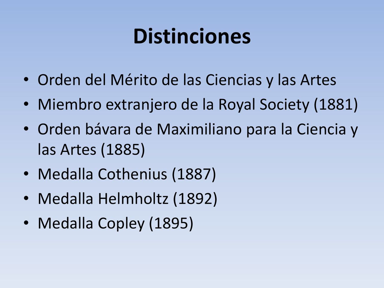 Distinciones Orden del Mérito de las Ciencias y las Artes