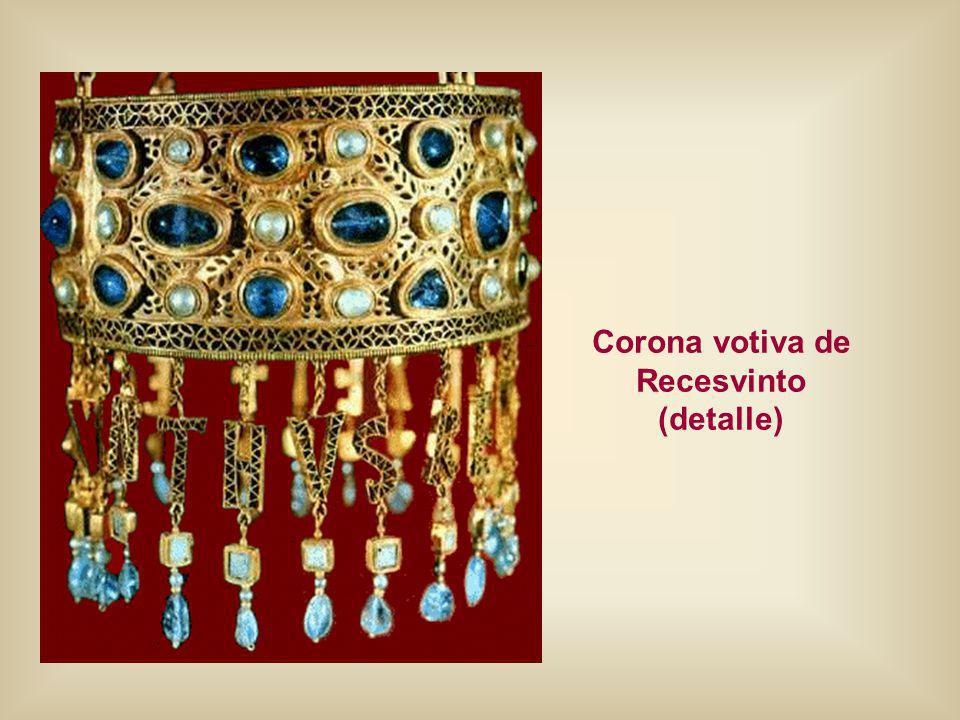 Corona votiva de Recesvinto (detalle)