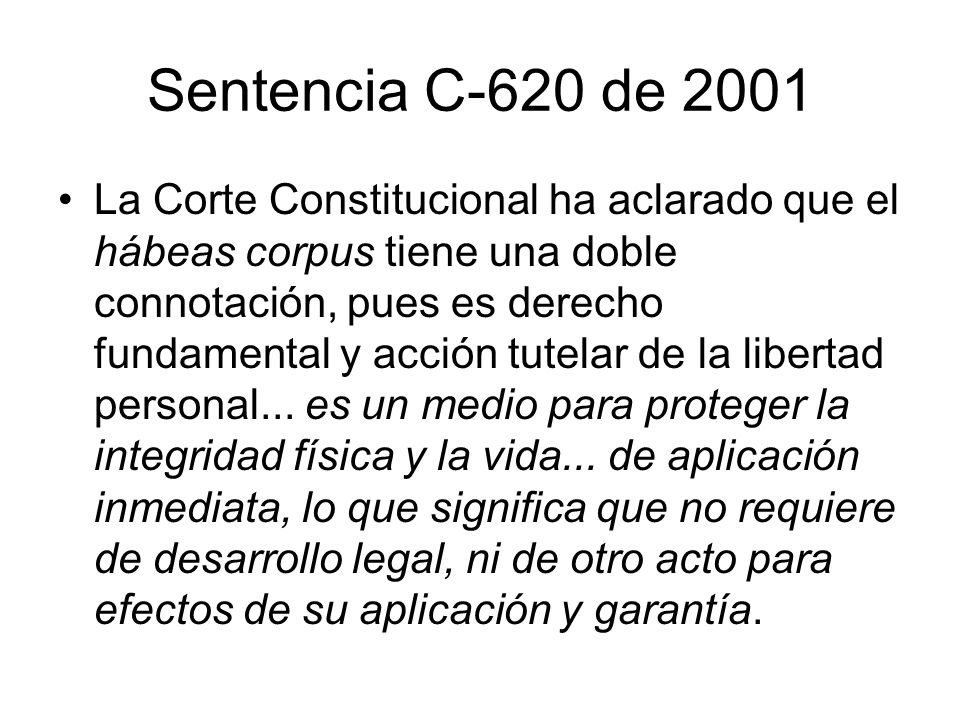 Sentencia C-620 de 2001