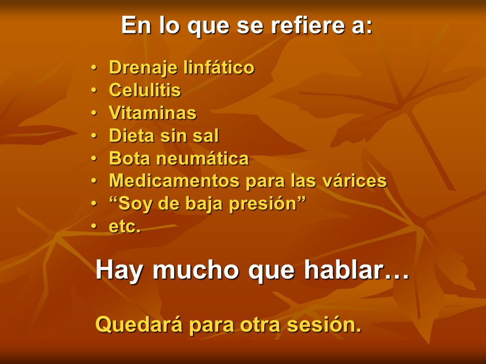 Hay mucho que hablar… En lo que se refiere a: