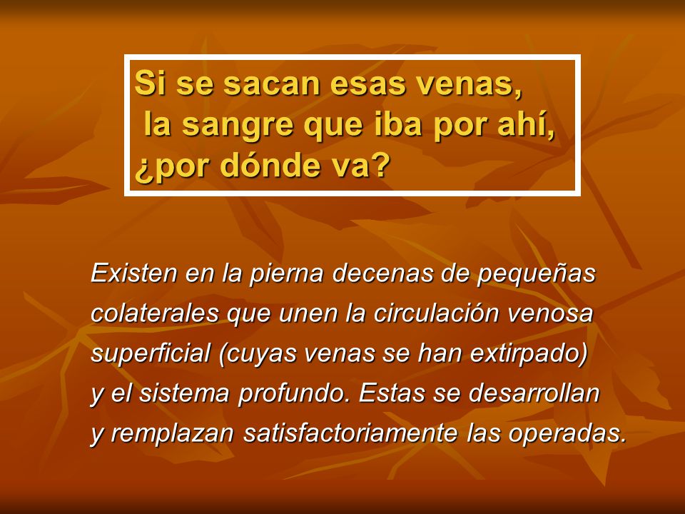 la sangre que iba por ahí, ¿por dónde va