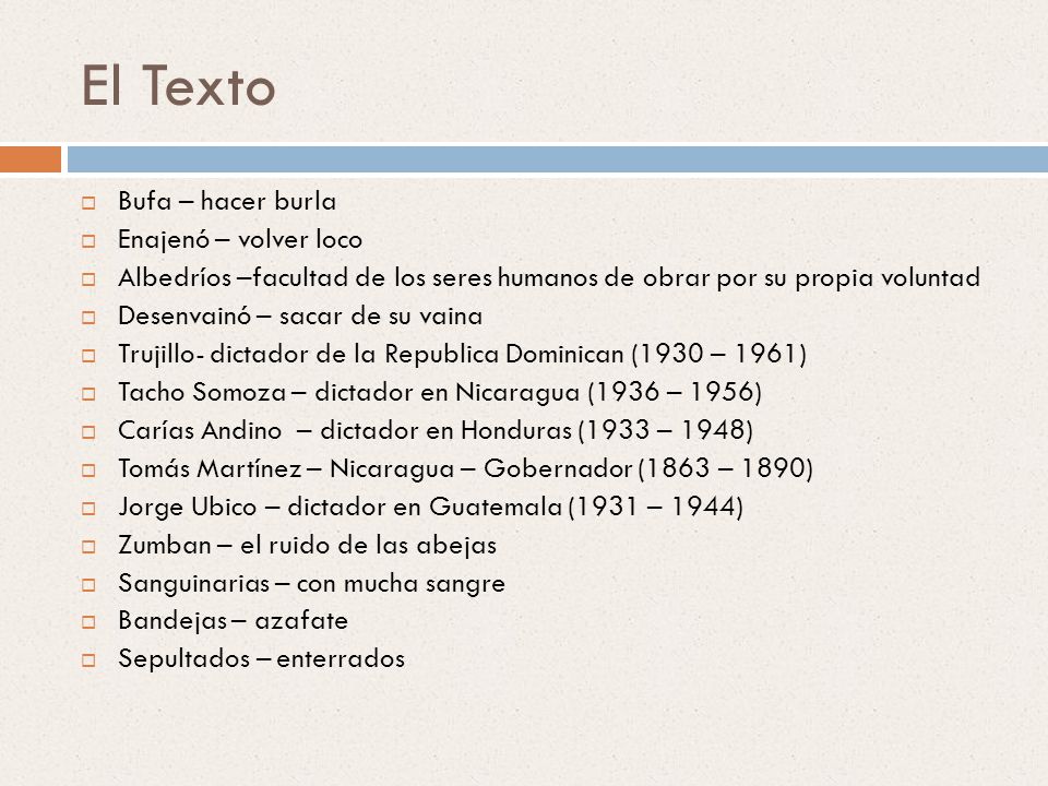 El Texto Bufa – hacer burla Enajenó – volver loco