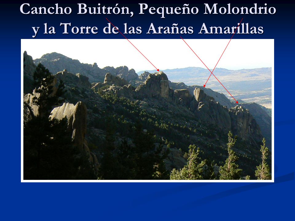Cancho Buitrón, Pequeño Molondrio y la Torre de las Arañas Amarillas