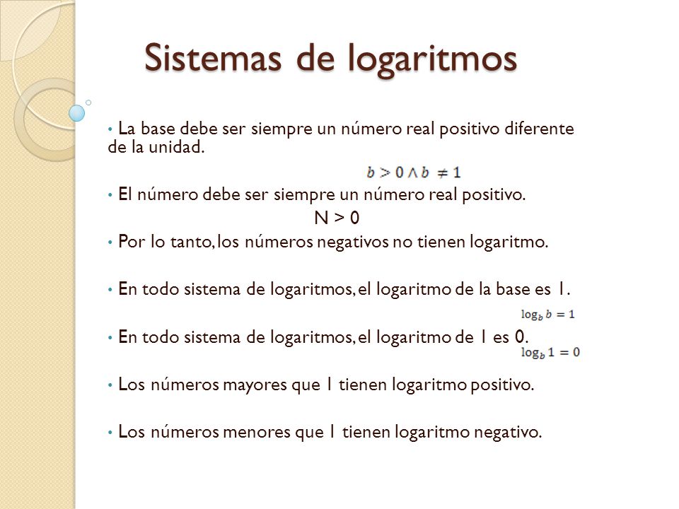 Sistemas de logaritmos