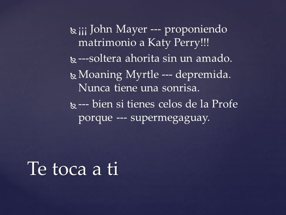 Te toca a ti ¡¡¡ John Mayer --- proponiendo matrimonio a Katy Perry!!!