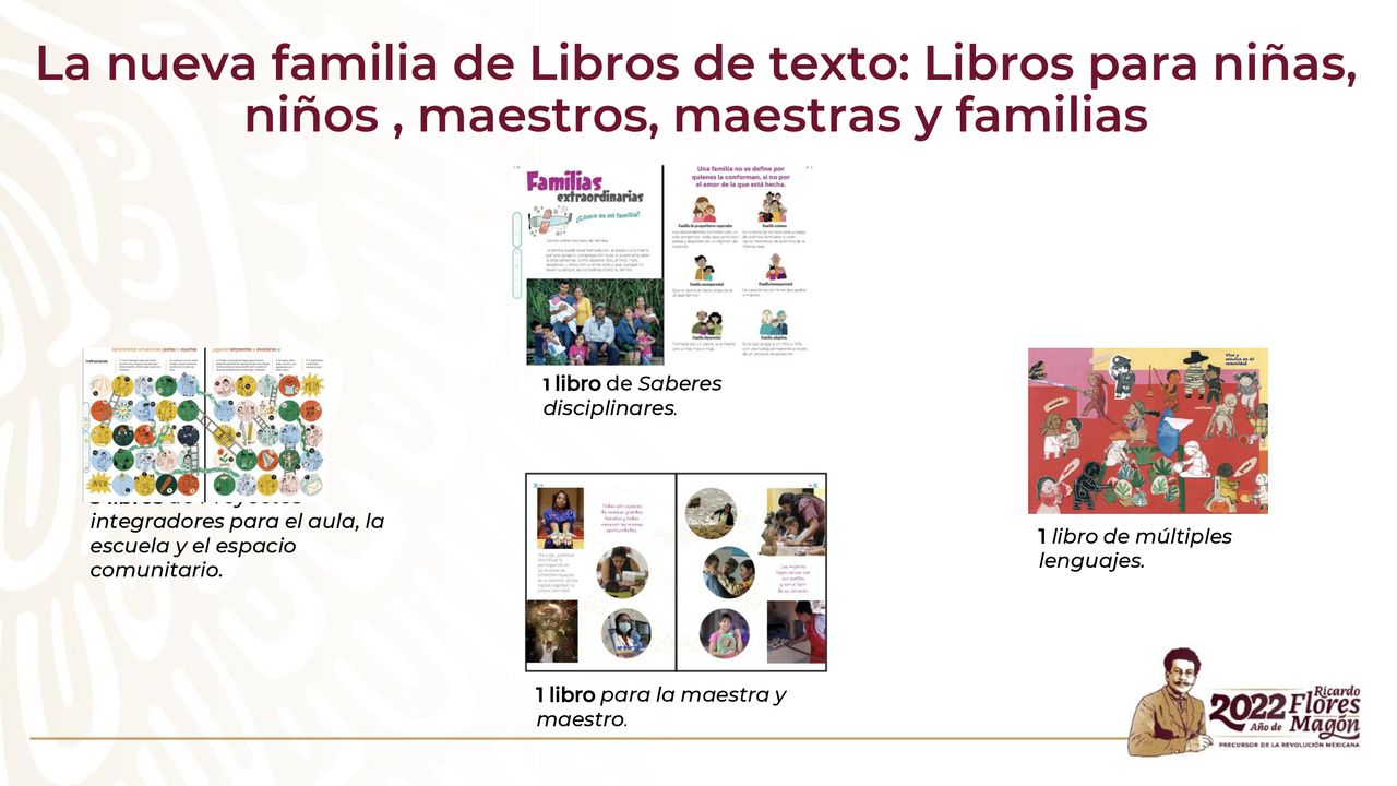 La nueva familia de Libros de texto: Libros para niñas, niños , maestros, maestras y familias