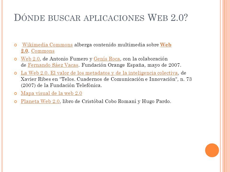 Dónde buscar aplicaciones Web 2.0
