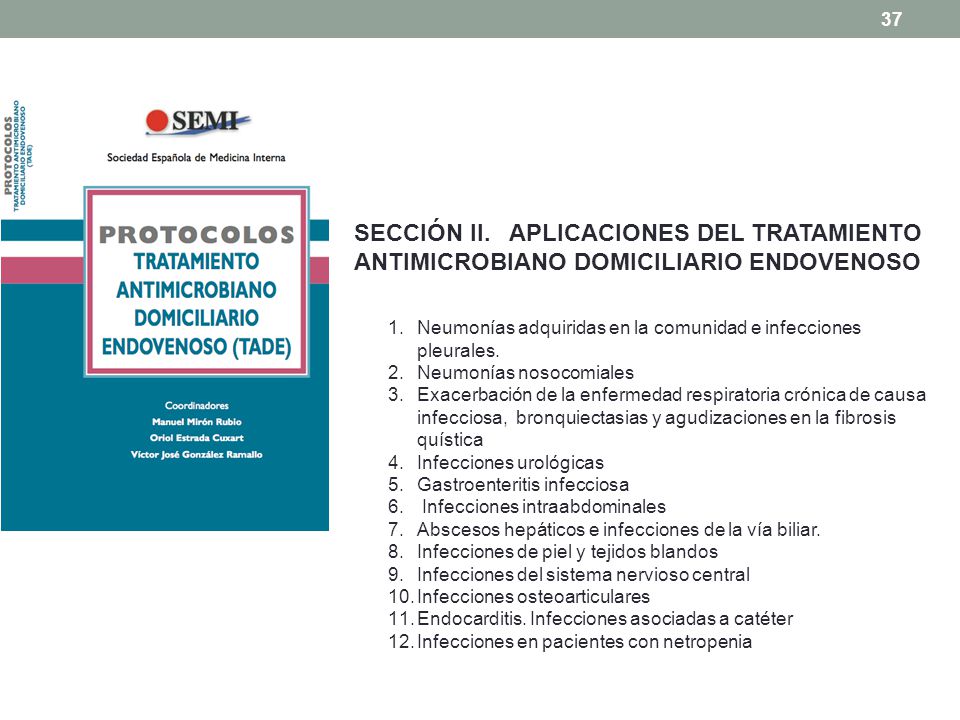 A modo de conclusión: La selección del antimicrobiano en el HaD (y su empleo) no siempre es la misma que en hospitalización tradicional (HT).