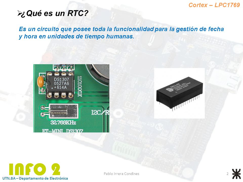 ¿Qué es un RTC Cortex – LPC1769