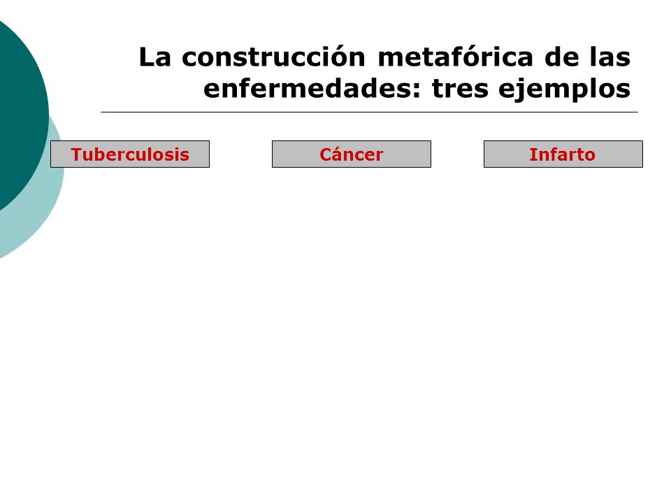 La construcción metafórica de las enfermedades: tres ejemplos