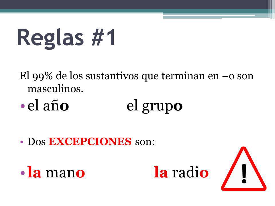 Reglas #1 el año el grupo la mano la radio