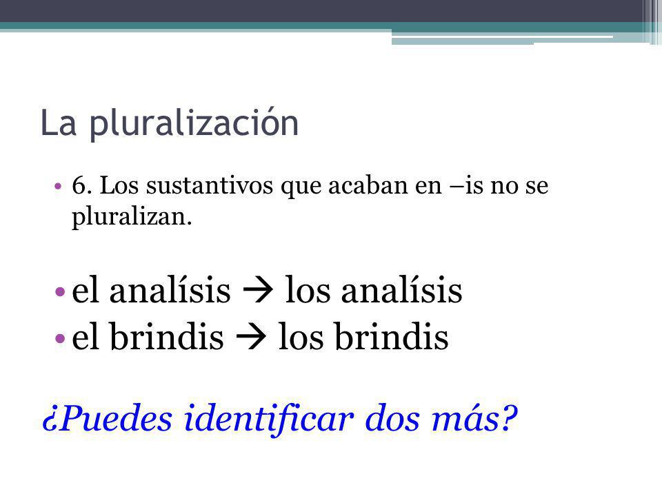 el analísis  los analísis el brindis  los brindis